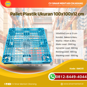 Pallet Plastik Baru & Bekas 100x100x12 [SMC01]