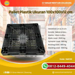 Pallet Plastik Baru & Bekas 100x100x12 [SMC02]