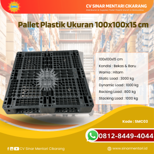 Pallet Plastik Baru & Bekas 100x100x15 [SMC03]