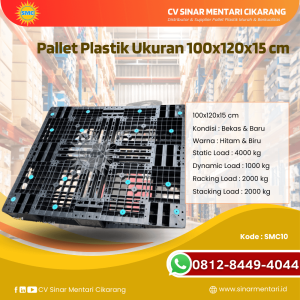 Pallet Plastik Baru & Bekas 100x120x15 [SMC10]