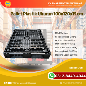 Pallet Plastik Baru & Bekas 100x120x15 [SMC11]