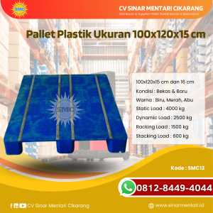 Pallet Plastik Baru & Bekas 100x120x15 [SMC13]