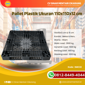 Pallet Plastik Baru & Bekas 110x110x12 [SMC22]
