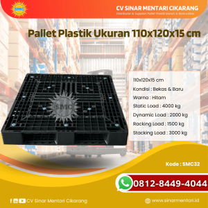 Pallet Plastik Baru & Bekas 110x120x15 [SMC32]