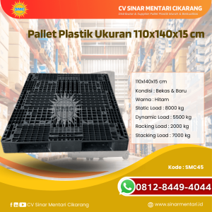 Pallet Plastik Baru & Bekas 110x140x15 [SMC45]