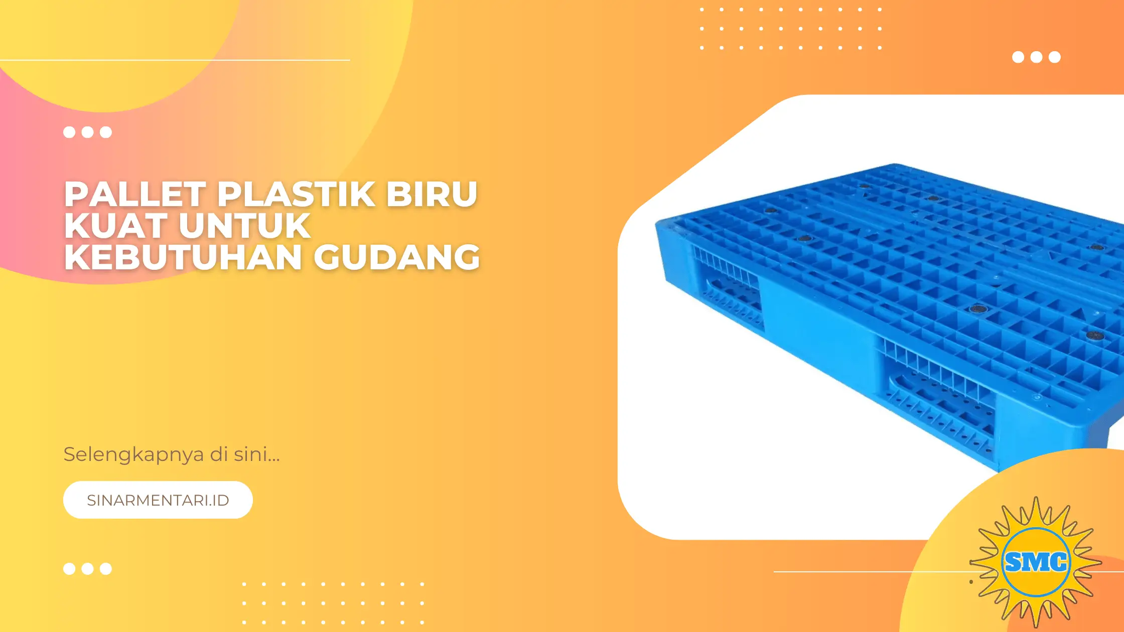 Pallet Plastik Biru Kuat untuk Kebutuhan Gudang