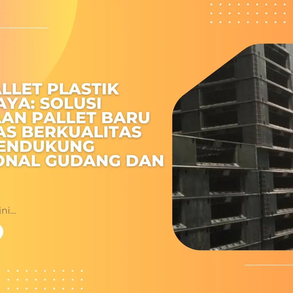 Pusat Pallet Plastik Terpercaya: Solusi Pengadaan Pallet Baru dan Bekas Berkualitas untuk Mendukung Operasional Gudang dan Industri